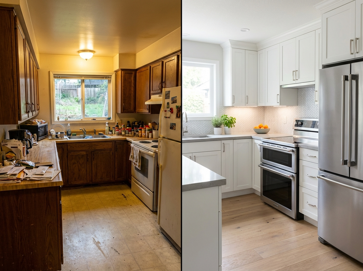 Kitchen renovation comparison